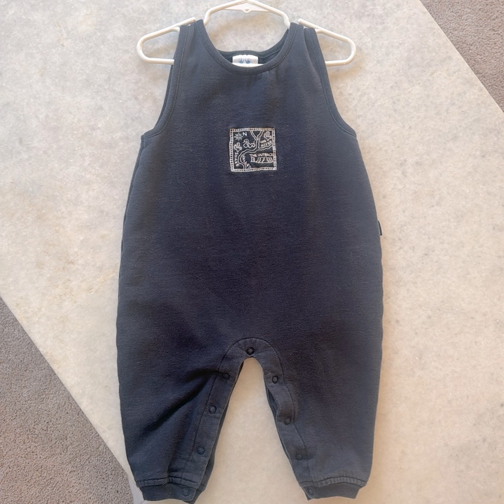 Vintage Carters Longall Overall Sweatsuit 18-24m 2t
